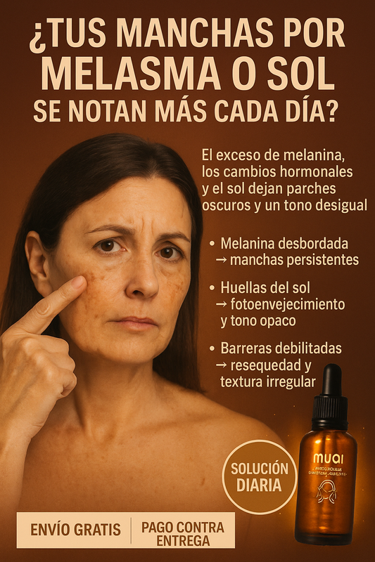 Sérum Natural Despigmentante MUQI - Piel Uniforme y Sin Complejos en 15 Días 😍